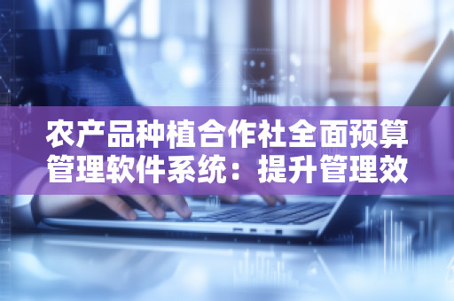 农产品种植合作社全面预算管理软件系统：提升管理效率，助力农业现代化