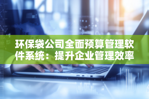 环保袋公司全面预算管理软件系统：提升企业管理效率的智能选择